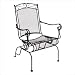 DC America WIS288 Charleston Wrought Iron High Back Rocker