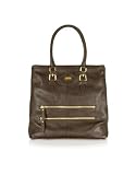 Bric's Cervo - Grained Leather Tote Bag Dark Brown