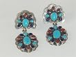 Multi Stone Sterling Silver Post Earrings - ER-0098