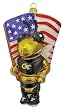 Georgia Tech Mascot Figural Glass Ornament