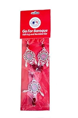 MLB Officially Licensed St. Louis Cardinals Baroque Necklace and Earring Set