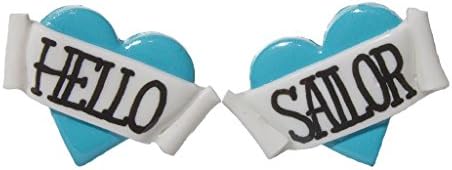 Bete Noire Hello Sailor Heart Stud Earrings