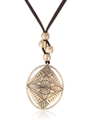 The SAK Etch Oval Pendant Necklace, 34"