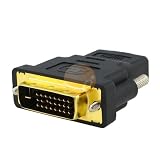 Premium DVI-M to HDMI-F Video Adaptor - Supports xbox 360 - Gold Plated