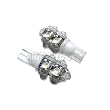 AutoVizion T10 (194/168) Super White Round 9 Flux LED Light Bulb 147 152 158 (Twin Pack) Lifetime