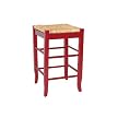 Rush Seat Counter Stool - Tomato (24")