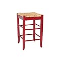 Rush Seat Counter Stool - Tomato (24")