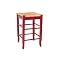 Rush Seat Counter Stool - Tomato (24")
