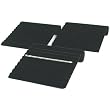 3 9 Slot Black Velvet Bracelet Showcase Display Ramp 8"