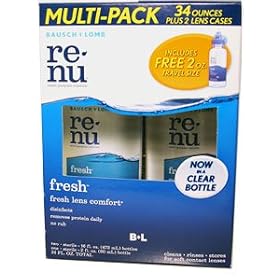 Bausch + Lomb Renu Multi-purpose solution - 2 x 16 fl. oz. bottles + 1 2 fl. oz bottle