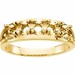 14K Yellow Gold Mother's Ring - 5 Gemstone -- YOU CHOOSE THE COLORS!