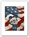Mickey Salutes America by Walt Disney 10"x8" Art Print Poster Disney