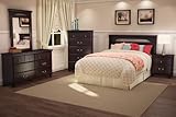Full/Queen Size Bedroom Furniture Set 71 in Dark Mahogany - Noble - South S ....