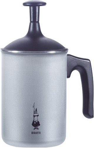 Bialetti Tutto Crema Milchaufschäumer 6 Tassen mit Doppelsieb für einen stabilen Milchschaum