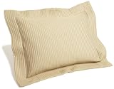 Pinzon Riviera Egyptian Cotton Matelasse Breakfast Pillow Sham, Sand