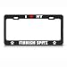 Finnish Spitz Paw Love Heart Pet Dog Metal License Plate Frame Tag Holder