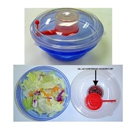 Go Go Salad Container with Fork Spoon Combo by International Sales, Inc