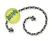 KONG Squeakair Tennis Ball with Rope Dog Toy, Medium, Yellow
