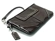 AUTHENTIC COACH GALLERY PATENT LEATHER WRISTLET 40989 (Mahogany)