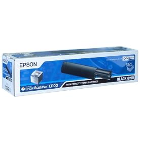 Epson Aculaser C13S050190 black toner cartridge C1100 C110N AL-C1100 AL-C1100N C1100N S050190