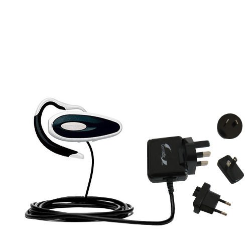 International Wall / AC Charger for the Jabra BT130 - Gomadic Brand w/ TipExchange Technology