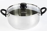 Kitchen & Housewares : Proctor Silex 54009 Stainless Steel 5 Quart Covered Dutch Oven
