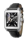 Zenith 03-0550-4021-21-C503 Port Royal Black Dial Leather Alligator Men's Automatic Power Reserve Indicator Watch