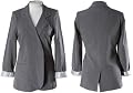 LOVE TEASE Boyfriend Blazer Jacket, Large, 024 (Gray), 4JLFAEAJ
