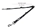 Leash Boss Double Up - Two Dog Leash Coupler + 4 Foot Dog Leash with Padded Handle for Large Dogs (16-28 Inch Coupler + 4 Foot Leash, Classic Black)
