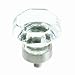Amerock BP55268-CG10 Traditional Classics Collection 1.25-Inch Clear Glass Knob with Satin Nickel Base