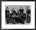 1896 Olympic Committee: Baron Pierre de Coubertin is Second from the Left Photography Framed Art Poster Print, 22x18