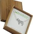 Adorable Sterling Silver & Swarovski Crystal Cloisonne Enameled Zebra Necklace in Bamboo Gift Box