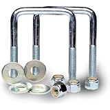 TowZone 86826 Zinc Plated Square U-Bolt - Pair