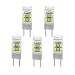 New G8 LED Light Bulb, G8 GY8.6 Bi-pin Base, 3W 120V 20W 35W Halogen Replacement Bulb for Under Counter Kitchen Lighting, Under-Cabinet Light, Puck Light ï¼ˆ5-Packï¼‰ (White Color)