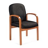 Global 4018AHMSH18 Selectra Guest Armchair, Honey Frame, Carbon