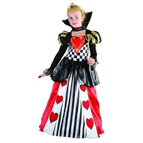 Childrens Queen of Hearts Fancy Dress Costume - Medium Size
