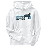 Hoodie Mens White  FRIENDS FUR - EVER - Australian Shepherd  Dogs