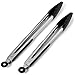 Stainless Steel Tongs Set - Salad Tongs - Serving Tongs - Kitchen Tongs - 12 Inch & 14 Inch Cooking Tongs With Silicone Tips, Perfect Tongs For All Food & BBQ - Kitchen Utensils