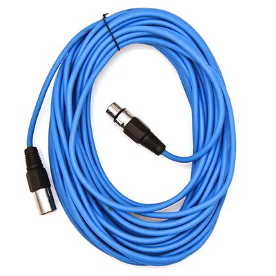 SEISMIC AUDIO - SAXLX-50 - Blue 50' XLR Patch or Microphone Cable