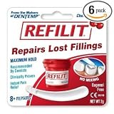 Refilit Temporary Cement Exclusively For Lost Fillings, Cherry