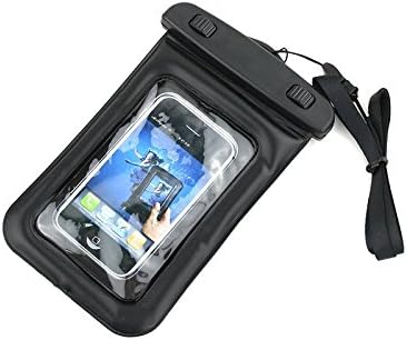 Universal Waterproof Cell Phone Carrying Case, For Apple iPhone 6, 5s, 5, Galaxy S5, S4 S3, HTC One, Galaxy Note 3, MP3 Player - IPX8 Certified to 100 Feet. Certified Protective Smartphone Waterproof Life Pouch / Credit Card Waterproof Bag Case) (Black)
