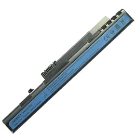 Super-Capacity Li-ion Battery For Acer Aspire One series replace for UM08A71 UM08A72 UM08A73 UM08A74 UM08B71 UM08B72 UM08B73 UM08B74 series Ac Laptop Notebook Main Battery [ Black 2200mAh 3 Cells]