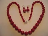 41Wmk4nFIrL. SL160  Red Hat Ladies Society///Oh Its Red!!! 30 Graduated Beads And Matching Earrings..You will love em!!!