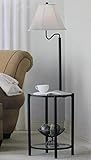 UPC 050276828280 product image for Mainstays Glass Furniture Floor Lamp (Matte Black Finish) | upcitemdb.com