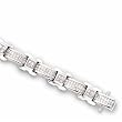 14K White Gold 3 ct. Princess Cut Diamond Bracelet