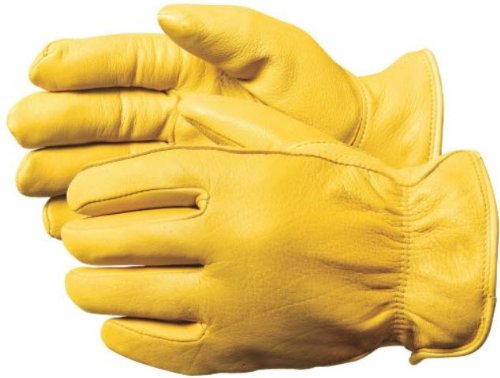 Mens Deerskin Leather Cold Protection Gloves Large (Pair)