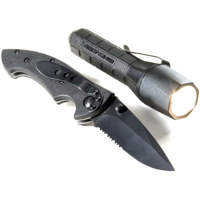 3390 Knife/Light Combo, Black Blade & Handle, 3320 Light