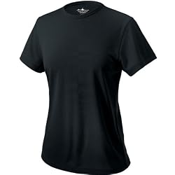 Women's Wicking Crew Neck Tee, Black