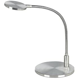 Chrome Gooseneck 14" High LED Desk Lamp