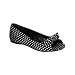 Women's Cute Ballet Flats Shoes Polkadot Shoes Peep Toe Open Toe Black or Red